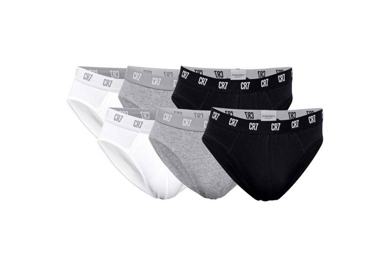 CR7 Slip Herren Slip 6er Pack Baumwolle (Packung, 6er Pack) von CR7