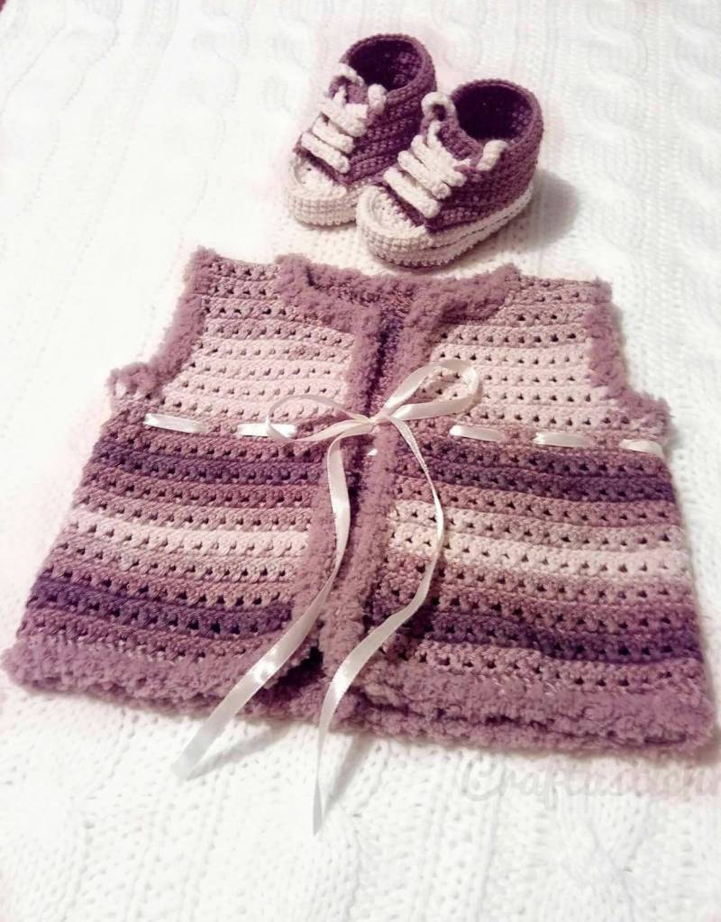 Häkeln-Set | Häkeln Weste Schuhe Häkeln-Set | Häkeln Weste Schuhe von CRAFTASTICHR