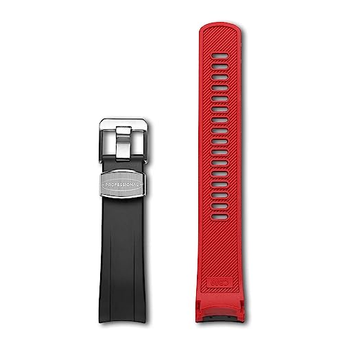 CRAFTER BLUE CB09 Uhrenarmband mit gebogenem Ende, Gummi-Armband, Ersatz Kompatibel mit Seiko Samurai Prospex Automatik-Taucheruhr SRPB51 SRPB09 SRPB53 SBDY007 SBDY009 SBDY029 CRAFTER BLUE CB09 Uhrenarmband mit gebogenem Ende, Gummi-Armband, Ersatz Kompatibel mit Seiko Samurai Prospex Automatik-Taucheruhr SRPB51 SRPB09 SRPB53 SBDY007 SBDY009 SBDY029 von CRAFTER BLUE