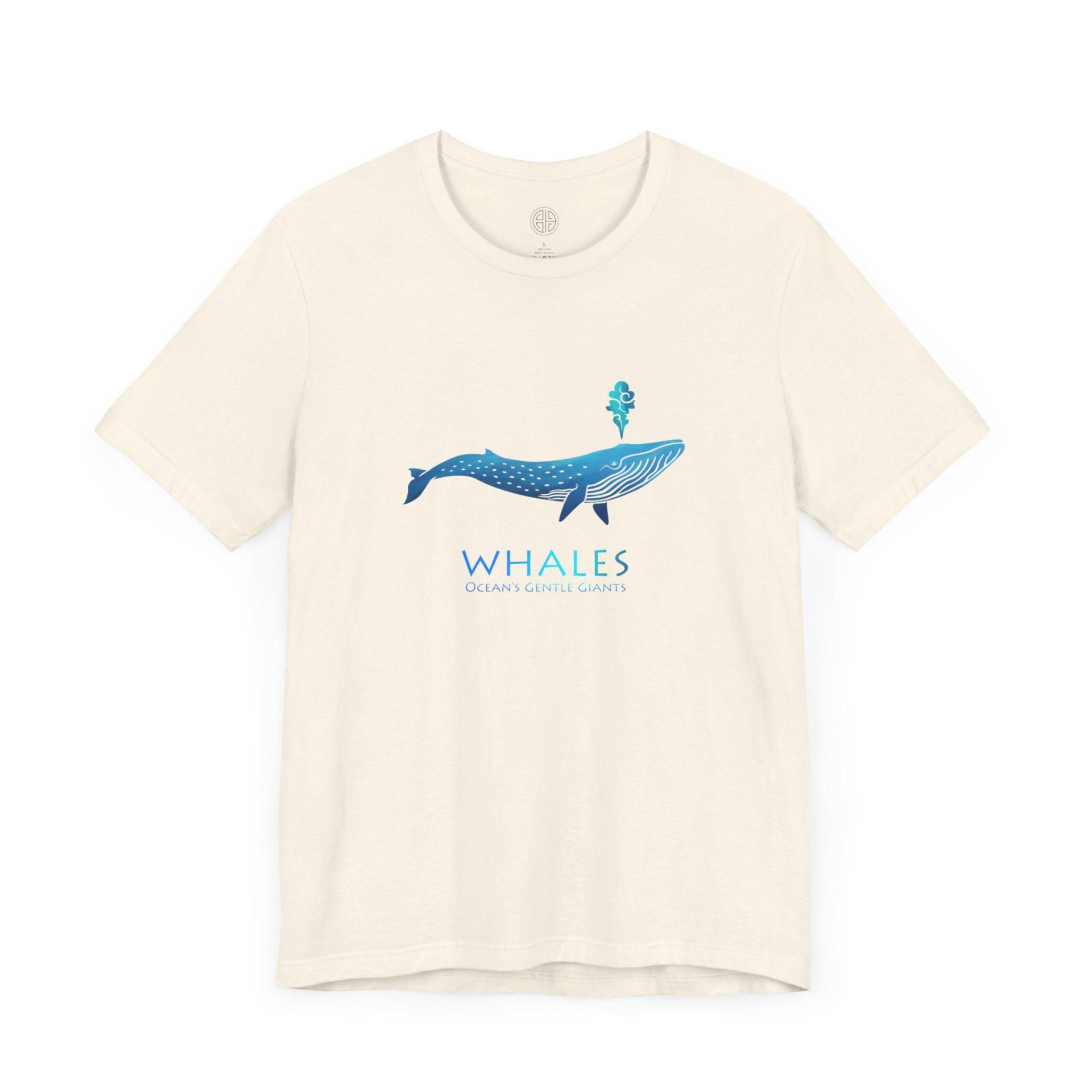 Komfort Farbe Wal Shirt, Blauwal, Meerestiere, Meeresbiologie Geschenke, Ozean Inspirierter Stil Grafik T-Shirt, Gute Stimmung Unisex Strand Tshirt von CRAFTHAIN