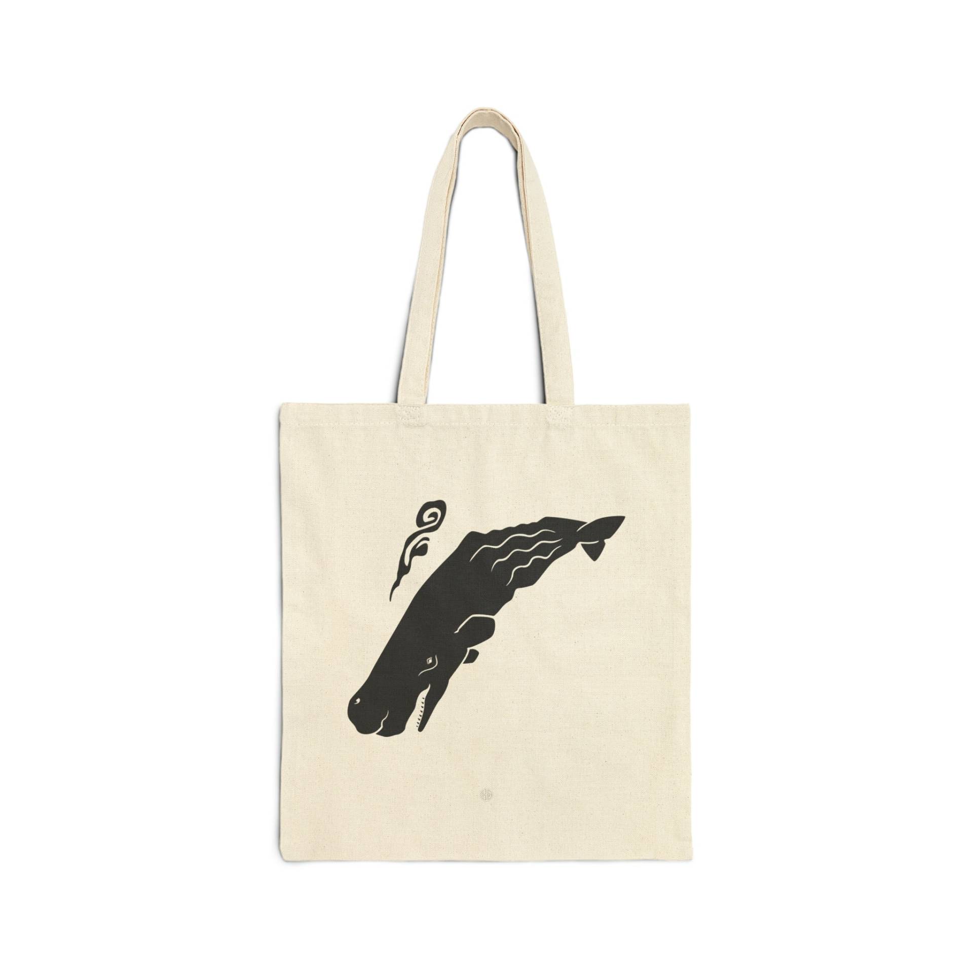 Wal Kunstdruck, Meeressäugetier Tasche, Meer Leben Ozean Tier Whale Liebhaber Tote, Meeresbiologen Geschenke, Pottwal, Baumwollsegeltuchtasche von CRAFTHAIN