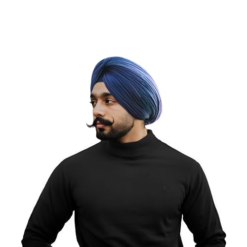 CRAFTSTRIBE Traditioneller Sikh-Turban Patka Punjabi Sardar Pagri Dastar Cotton Full Voil für Männer und Jungen (5 Meter) von CRAFTSTRIBE