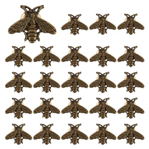 CRAFTYMELODY 24 Stücke Retro Biene Broschen Pins Legierung Niedliche Tier Themen Revers Brosche Neuheit Lustige Pins Modeschmuck Anzug Broschen Zubehör von CRAFTYMELODY