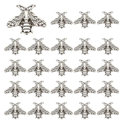CRAFTYMELODY 24 Stücke Retro Biene Broschen Pins Legierung Niedliche Tier Themen Revers Brosche Neuheit Lustige Pins Modeschmuck Anzug Broschen Zubehör von CRAFTYMELODY