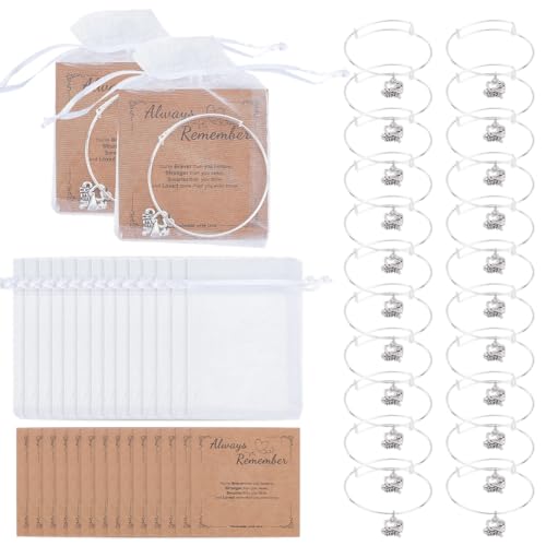 CRAFTYMELODY 40 Stück Cheerleader Armbänder Erweiterbare Charm Armreifen Aus Eisen Im Tibetischen Stil Herz Mit Worten Zum Jubeln Legierungs Charms Schmuck Team Geschenk von CRAFTYMELODY