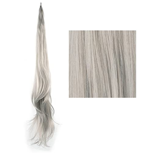 Pferdeschwanz-Verlängerung 32-Zoll-lange geschichtete Pferdeschwanz-Kunsthaarverlängerung Blonder Pferdeschwanz Flexibles Haar Pferdeschwanz-Haarteile Haarteil für Frauen (Color : 0906, Size : 32inc von CRAGCO