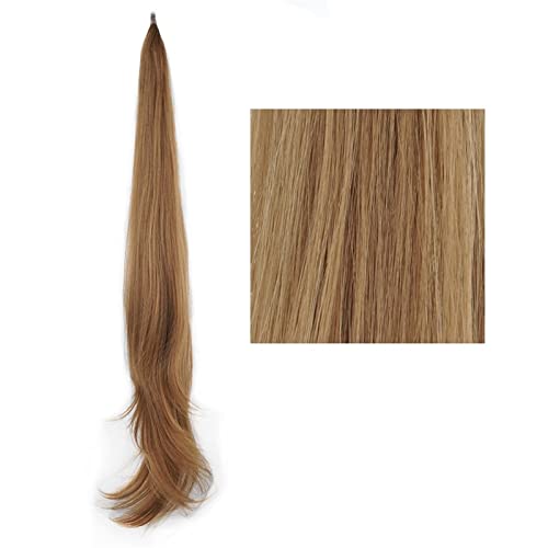 Pferdeschwanz-Verlängerung 32-Zoll-lange geschichtete Pferdeschwanz-Kunsthaarverlängerung Blonder Pferdeschwanz Flexibles Haar Pferdeschwanz-Haarteile Haarteil für Frauen (Color : 27, Size : 32inche von CRAGCO