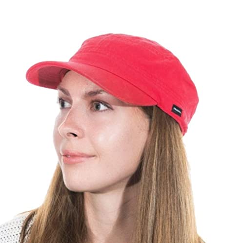 CRAGGI BAGS AND ACCESSORIES Damen Craggi Newsboy Cap-red Washed Denim Zeitungskappe, rot, Einheitsgröße CRAGGI BAGS AND ACCESSORIES Damen Craggi Newsboy Cap-red Washed Denim Zeitungskappe, rot, Einheitsgröße von CRAGGI BAGS AND ACCESSORIES