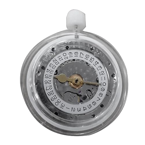 CRAKES 3186 Uhr Bewegung für GMT Automatische mechanische Herrenuhren Blau Balance Automatische Schienenuhr Zubehör, Silber von CRAKES