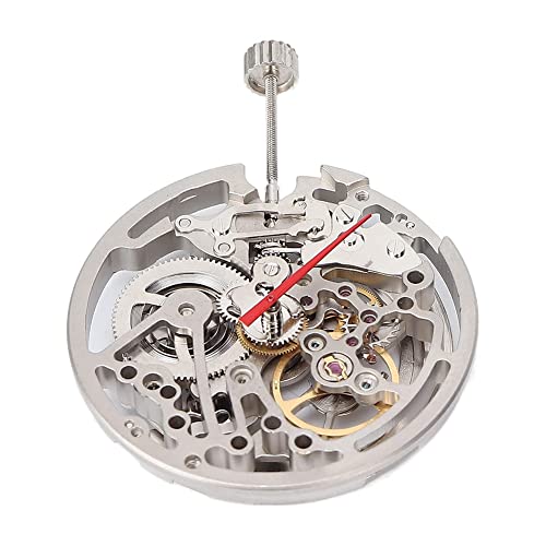 CRAKES Automatische hohle Uhr Bewegung Automatische mechanische Uhr Bewegung mit Kunststoff Aufbewahrungsbox ForOld Part , silber von CRAKES