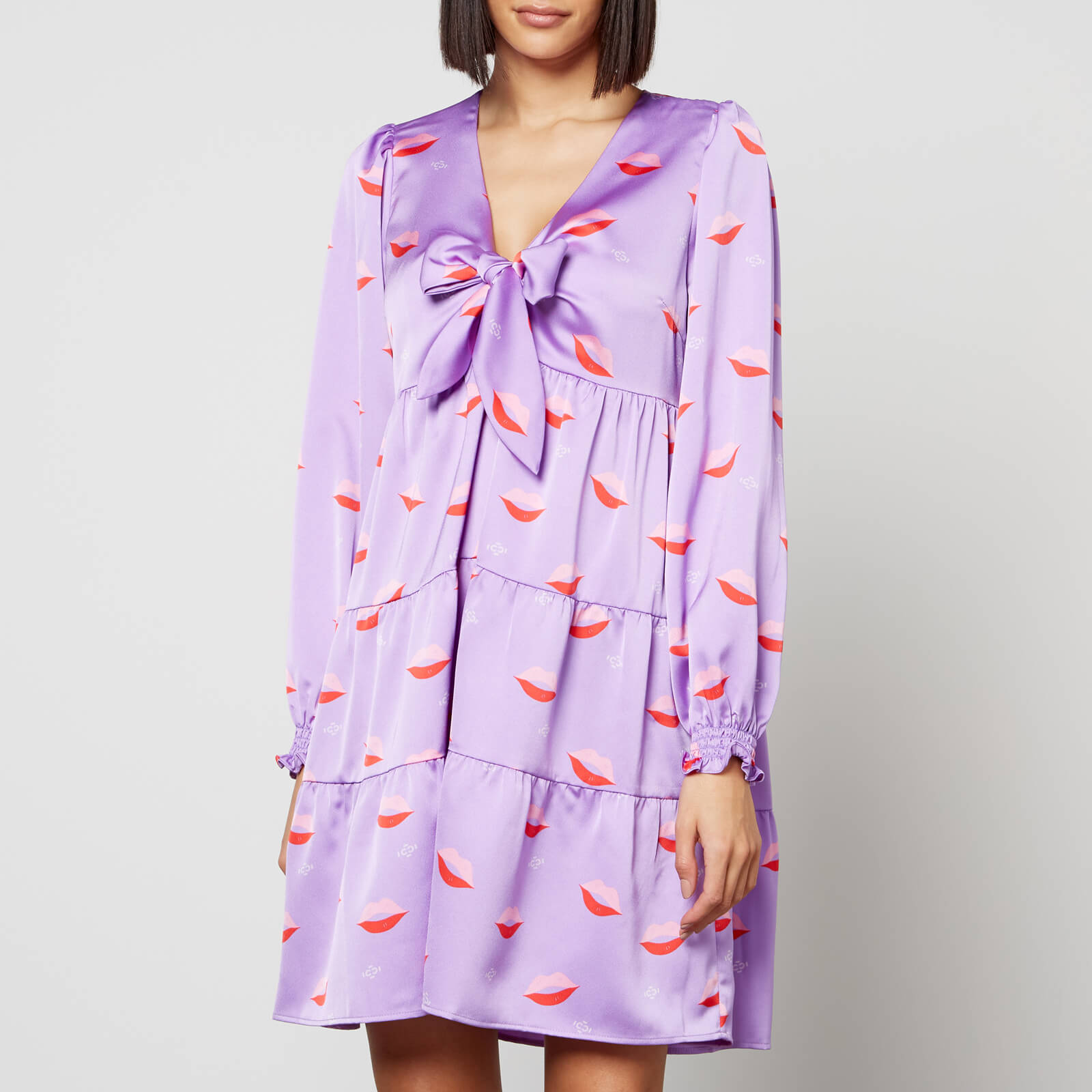 CRAS Rachelcras Printed Satin Dress - EU 34/UK 6 von Cras