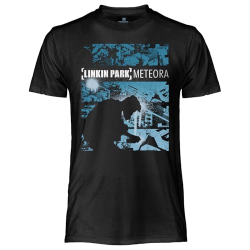 CRAZY FOR ROCK Linkin Park T-Shirt, offizielles Meteora-Design, Unisex, Baumwolle, reguläre Passform, für Erwachsene und Jungen, Schwarz , Small von CRAZY FOR ROCK