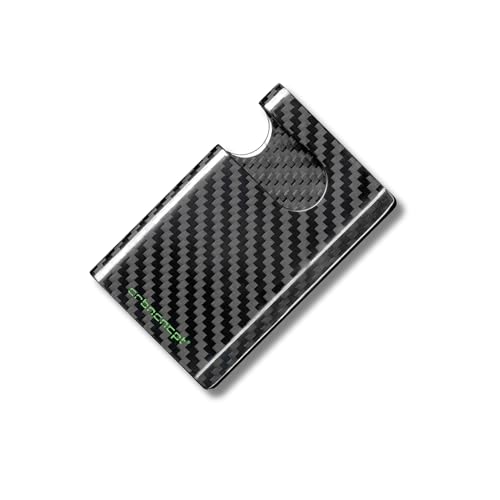 CRBNCNCPT® Carbon Fiber Kartenetui | Visitenkartenetui - Kartenhalter - Kreditkartenetui - Credit Card Holder - Wallet | Schwarz Herren (Carbon Fiber) von CRBNCNCPT