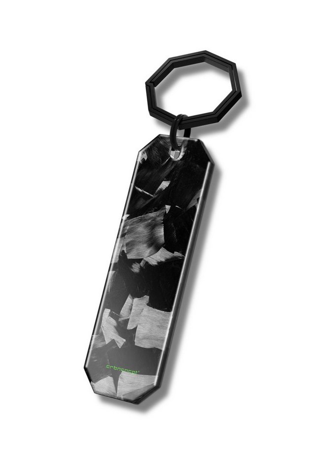 CRBNCNCPT Schlüsselanhänger Carbon Fiber Schlüsselanhänger mit Schlüsselring aus Titan - Schwarz, Ultraleichtes und Robustes Carbon & Titan von CRBNCNCPT