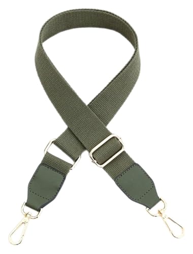 Verstellbarer Schultertaschengurt, Geldbörsengurt, Ersatztaschengurt for Umhängetaschen, Gürtelzubehör, DIY-Schultertaschengriffe for Damen, einfarbiger Handtaschengurt(Army Green) von CRCRC