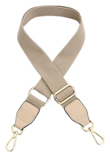 Verstellbarer Schultertaschengurt, Geldbörsengurt, Ersatztaschengurt for Umhängetaschen, Gürtelzubehör, DIY-Schultertaschengriffe for Damen, einfarbiger Handtaschengurt(Khaki) von CRCRC