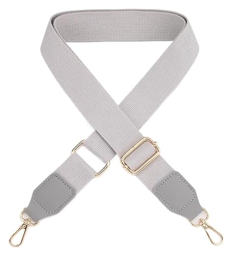 Verstellbarer Schultertaschengurt, Geldbörsengurt, Ersatztaschengurt for Umhängetaschen, Gürtelzubehör, DIY-Schultertaschengriffe for Damen, einfarbiger Handtaschengurt(Light Grey) von CRCRC
