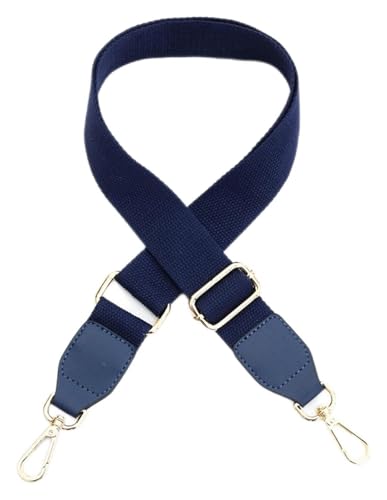 Verstellbarer Schultertaschengurt, Geldbörsengurt, Ersatztaschengurt for Umhängetaschen, Gürtelzubehör, DIY-Schultertaschengriffe for Damen, einfarbiger Handtaschengurt(Navy Blue) von CRCRC