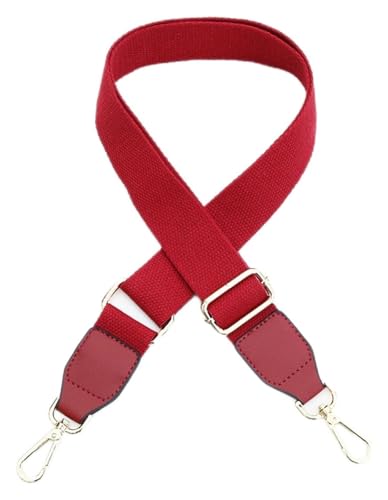 Verstellbarer Schultertaschengurt, Geldbörsengurt, Ersatztaschengurt for Umhängetaschen, Gürtelzubehör, DIY-Schultertaschengriffe for Damen, einfarbiger Handtaschengurt(Red Wine) von CRCRC