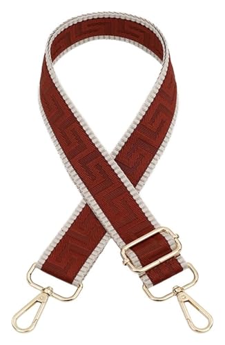 Verstellbarer Schultertaschengurt, Geldbörsengurt, Ersatztaschengurt for Umhängetaschen, Handtaschengurt for Damen, verstellbare Gürteltaschen, Ersatztaschengurte(Bruin) von CRCRC