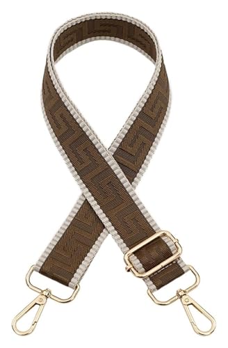 Verstellbarer Schultertaschengurt, Geldbörsengurt, Ersatztaschengurt for Umhängetaschen, Handtaschengurt for Damen, verstellbare Gürteltaschen, Ersatztaschengurte(Camel) von CRCRC