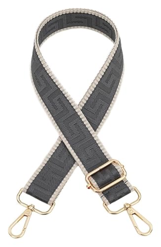 Verstellbarer Schultertaschengurt, Geldbörsengurt, Ersatztaschengurt for Umhängetaschen, Handtaschengurt for Damen, verstellbare Gürteltaschen, Ersatztaschengurte(Gris) von CRCRC
