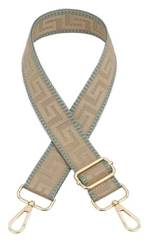 Verstellbarer Schultertaschengurt, Geldbörsengurt, Ersatztaschengurt for Umhängetaschen, Handtaschengurt for Damen, verstellbare Gürteltaschen, Ersatztaschengurte(Khaki) von CRCRC