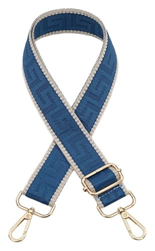Verstellbarer Schultertaschengurt, Geldbörsengurt, Ersatztaschengurt for Umhängetaschen, Handtaschengurt for Damen, verstellbare Gürteltaschen, Ersatztaschengurte(Lake Blue) von CRCRC