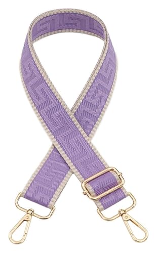 Verstellbarer Schultertaschengurt, Geldbörsengurt, Ersatztaschengurt for Umhängetaschen, Handtaschengurt for Damen, verstellbare Gürteltaschen, Ersatztaschengurte(Purple) von CRCRC