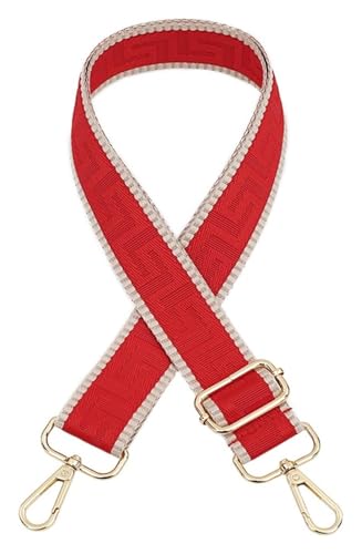 Verstellbarer Schultertaschengurt, Geldbörsengurt, Ersatztaschengurt for Umhängetaschen, Handtaschengurt for Damen, verstellbare Gürteltaschen, Ersatztaschengurte(Red) von CRCRC