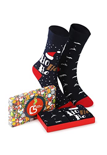 CREA SOCKS Weihnachtssocken Geschenke für Männer und Frauen, lustige Weihnachtsstrumpffüller, Neuheit Geschenksocken EU 41-46 (41-46) von CREA SOCKS