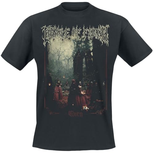 Cradle of Filth Coven Männer T-Shirt schwarz L 100% Baumwolle Band-Merch, Bands von CREADLE OF FILTH