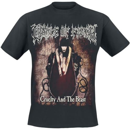 Cradle of Filth Cruelty & The Beast Männer T-Shirt schwarz XXL 100% Baumwolle Band-Merch, Bands von CREADLE OF FILTH