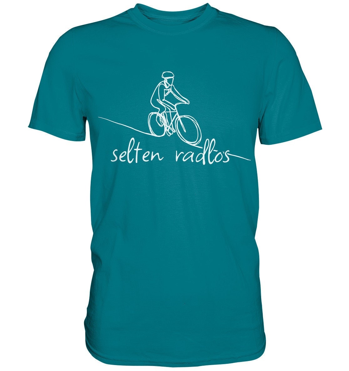 Selten Radlos - Wortspiel Fahrrad Sport Outdoor Spruch Premium Shirt von CREAREat