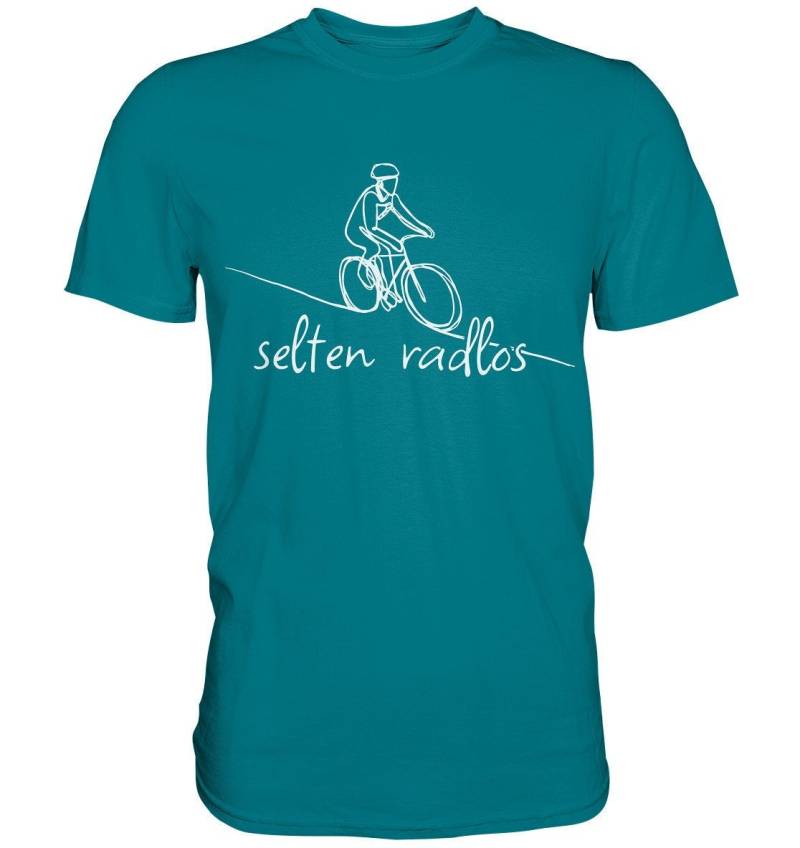 Selten Radlos - Wortspiel Fahrrad Sport Outdoor Spruch Premium Shirt von CREAREat