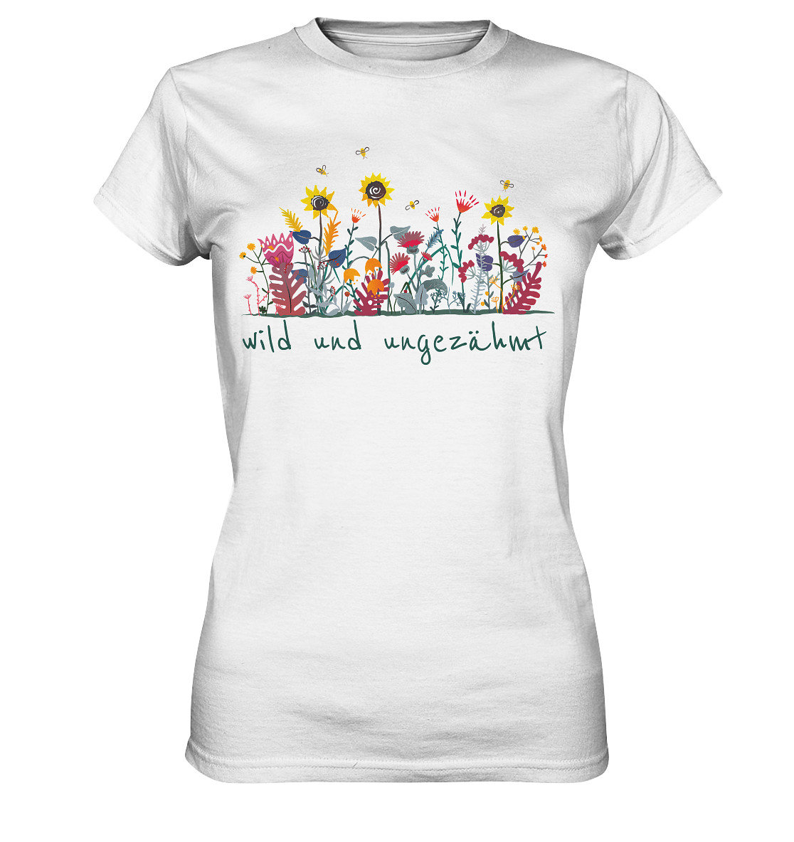 Wild Und Ungezähmt, Wiesenblumen - Ladies Premium Shirt von CREAREat