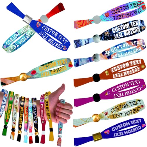 CREAT SUN Benutzerdefinierte Armbänder Benutzerdefinierte Stoffarmbänder für Veranstaltungen Eintritt Stoff Haltbar Bequem Waschbar CREAT SUN Benutzerdefinierte Armbänder Benutzerdefinierte Stoffarmbänder für Veranstaltungen Eintritt Stoff Haltbar Bequem Waschbar von CREAT SUN