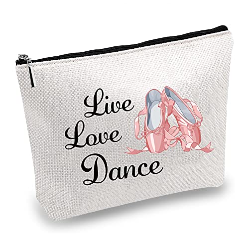 CREATCABIN Leinwand Make Up Taschen Bedruckte Kosmetik Live Love Dance Tasche DIY Handwerk Multifunktionstaschen Mit Reißverschluss Kulturbeutel Für Schlüssel Headset Lippenstift 10x7 Zoll CREATCABIN Leinwand Make Up Taschen Bedruckte Kosmetik Live Love Dance Tasche DIY Handwerk Multifunktionstaschen Mit Reißverschluss Kulturbeutel Für Schlüssel Headset Lippenstift 10x7 Zoll von CREATCABIN
