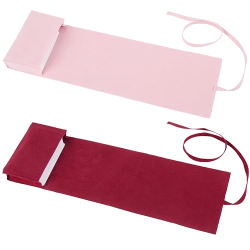 CREATCABIN Tarotkartenhalter, Tarotkarten-Aufbewahrungstaschen, doppelseitig, Samt, Tarotkarten-Beutel, Tarot-Tragetasche für Anfänger, Hexereizubehör, Rosa, Rot, 12,7 x 2,5 x 7,6 cm, 2 Stück CREATCABIN Tarotkartenhalter, Tarotkarten-Aufbewahrungstaschen, doppelseitig, Samt, Tarotkarten-Beutel, Tarot-Tragetasche für Anfänger, Hexereizubehör, Rosa, Rot, 12,7 x 2,5 x 7,6 cm, 2 Stück von CREATCABIN