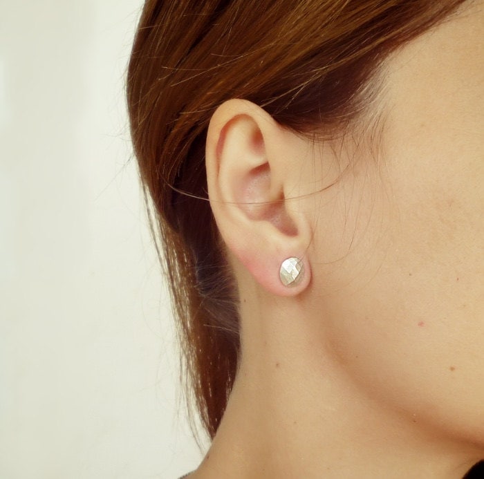 Facettierte Ohrstecker Sterling Silber Facettierte Ohrstecker Sterling Silber von CREATEMariaApostolou