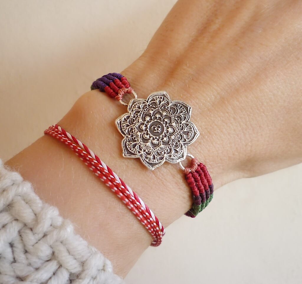 Makramee Mandala Armband - Handgemachtes Yoga Makramee Mandala Armband - Handgemachtes Yoga von CREATEMariaApostolou