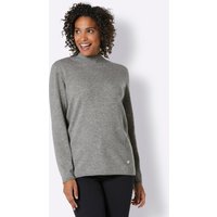 Witt Weiden Damen Kaschmir-Pullover grau-meliert von CREATION L PREMIUM