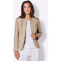 Witt Damen Leinen-Viskose-Blazer, beige von CREATION L PREMIUM