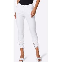 Witt Weiden Damen Lyocell-Baumwoll-7/8-Jeans weiß von CREATION L PREMIUM