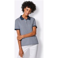 Witt Damen Lyocell-Baumwoll-Shirt, marine-weiß-geringelt von CREATION L PREMIUM