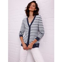 Witt Weiden Damen Strickjacke marine-weiß-geringelt von CREATION L PREMIUM