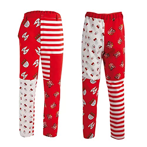CREATIV DISCOUNT WOOOOZY Damen- und Herren-Kostüm Hose Kölle Alaaf, rot-weiß, Gr. XL von CREATIV DISCOUNT