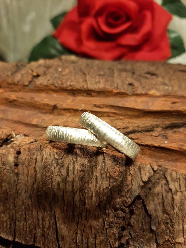 Eheringe 925 Silber Unikate Trauringe Partnerringe Freundschaftsringe Paar Ringe Hochzeitsringe von CREATIV66Schmuck