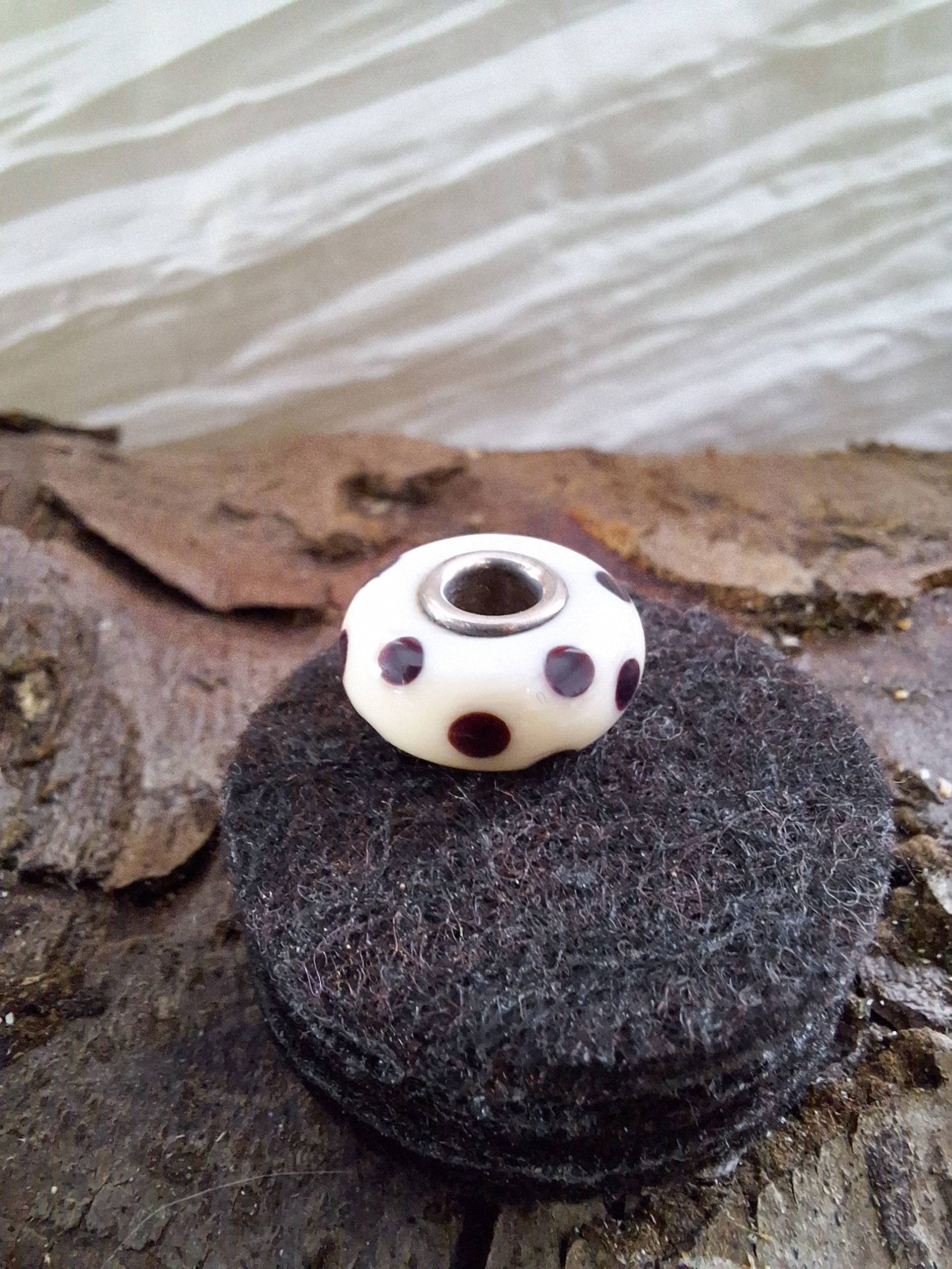 Trollbeads Braune Tupfen 61146 Trollperle Vintage Sammler von CREATIV66Schmuck