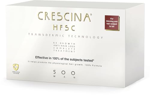 CRESCINA HFSC TRANSDERMIC technology ampoule complex for restoring hair growth and against hair loss for Men, 500, N 10+10 von CRESCINA